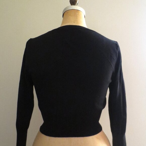 Forever 21 Vintage 3/4 Sleeve Crop Beaded Cardigan - Picture 3 of 10